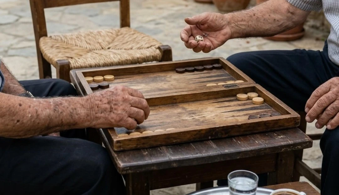 Tavla oynayanların yanında Ziyade
